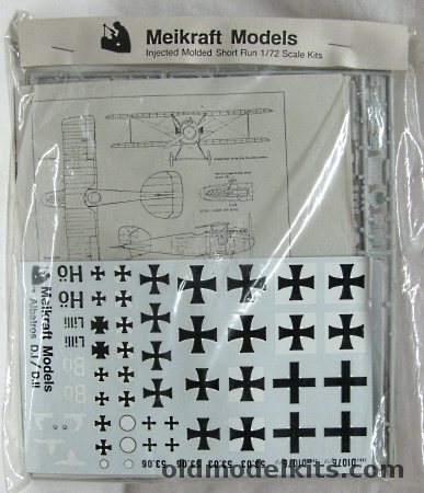 Meikraft Models 1/72 Albatros D-I / D-II / Oeffag (D.I  D.II) - With Markings for 8 Aircraft - Bagged plastic model kit